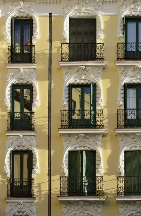 Framed Print : Detail of a traditional building. Madrid, Spain Framed Print : Detail of a traditional building. Madrid, Spain
