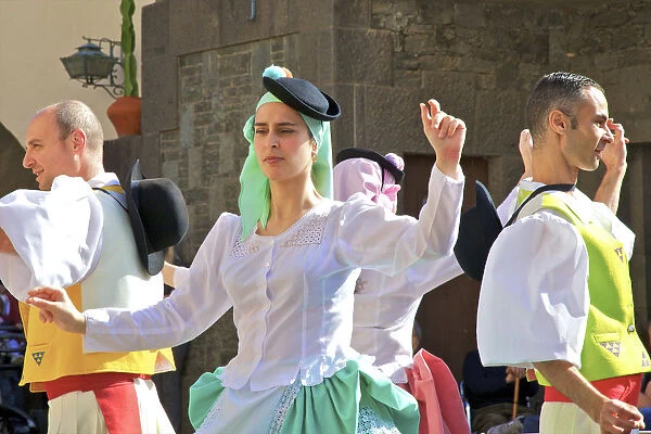 Traditional Dancing at Pueblo Canario, Las Palmas de Gran Canaria, Gran Canaria, Canary