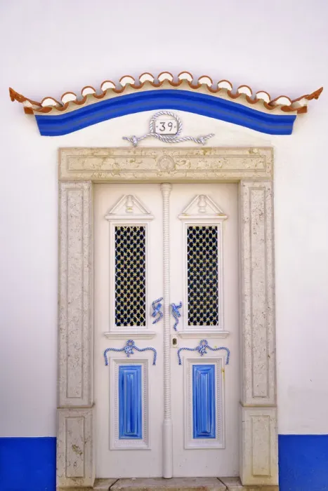 Framed Print : Traditional door of Ericeira. Portugal Framed Print : Traditional door of Ericeira. Portugal
