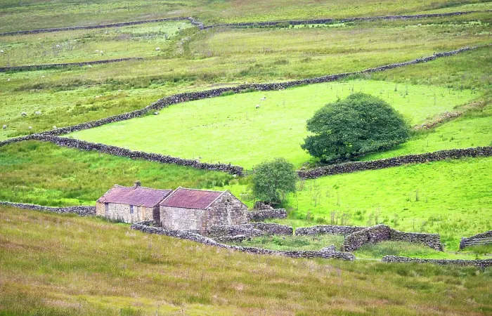 Framed Print : Traditional farmhouse in the North York Moors National Park, Yorkshire, England Framed Print : Traditional farmhouse in the North York Moors National Park, Yorkshire, England