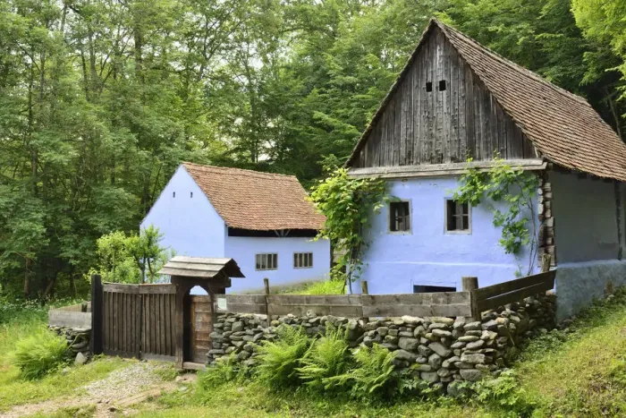 Framed Print : Traditional farmhouse of Sebesu de Jos, Sibiu county Framed Print : Traditional farmhouse of Sebesu de Jos, Sibiu county