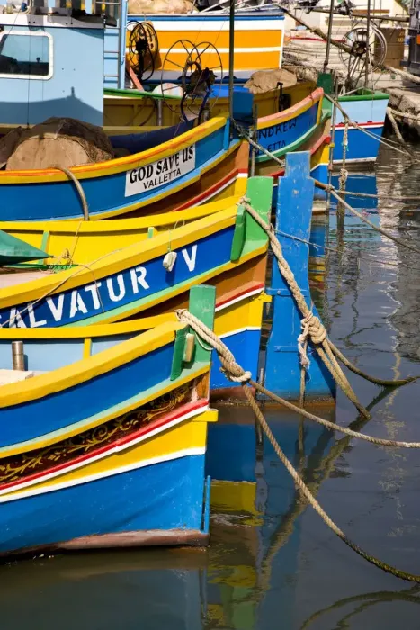 Framed Print : Traditional fishing boats, Marsaxlokk, Malta Framed Print : Traditional fishing boats, Marsaxlokk, Malta