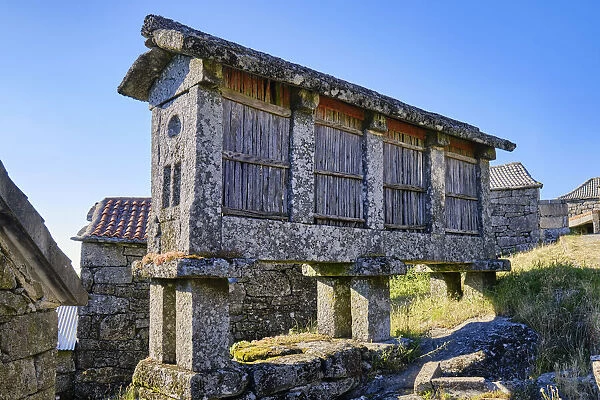 A traditional granary (espigueiro) at Barreiro, Alvao Nature Park