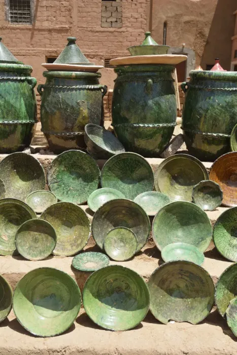 Framed Print : Traditional green pottery from Tamegroute, Zagora region. Morocco Framed Print : Traditional green pottery from Tamegroute, Zagora region. Morocco
