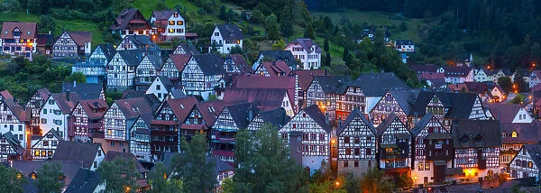Traditional Half Timbered buildings in Schiltachs Medieval Altstad (Old Town)