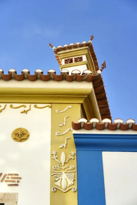 Framed Print : Detail of a traditional house. Ericeira, Portugal