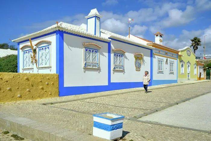 Framed Print : Traditional house at Ericeira, Portugal (MR) Framed Print : Traditional house at Ericeira, Portugal (MR)