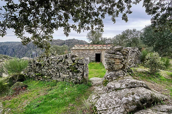 A traditional house. Miradouro do Castrilhouco, Miranda do Douro. Tras-os-Montes, Portugal