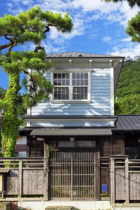 Framed Print : Traditional house, Motomachi, Hakodate, Hokkaido, Japan