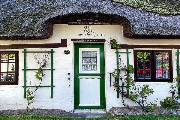 Traditional house, Wyk, Fohr Island, North Frisian Islands, Schleswig Holstein, Germany