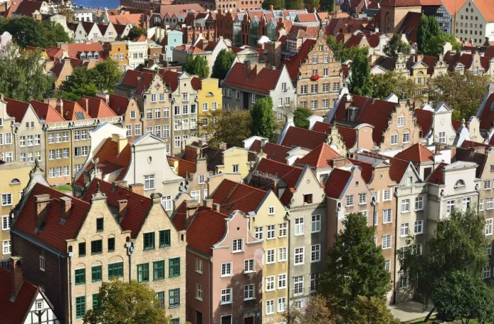 Framed Print : Traditional houses in the Old Town, Gdansk. Poland Framed Print : Traditional houses in the Old Town, Gdansk. Poland