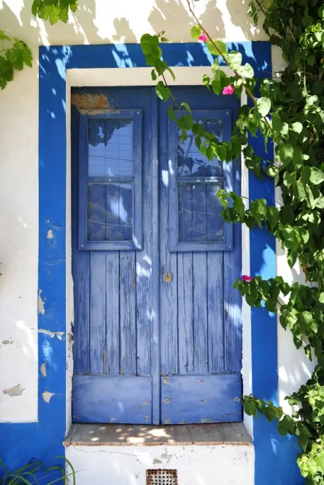 Framed Print : Traditional houses of Pomarao. Alentejo, Portugal