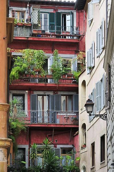 Traditional houses in Rome. Italy