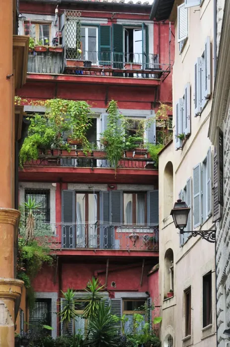 Framed Print : Traditional houses in Rome. Italy Framed Print : Traditional houses in Rome. Italy