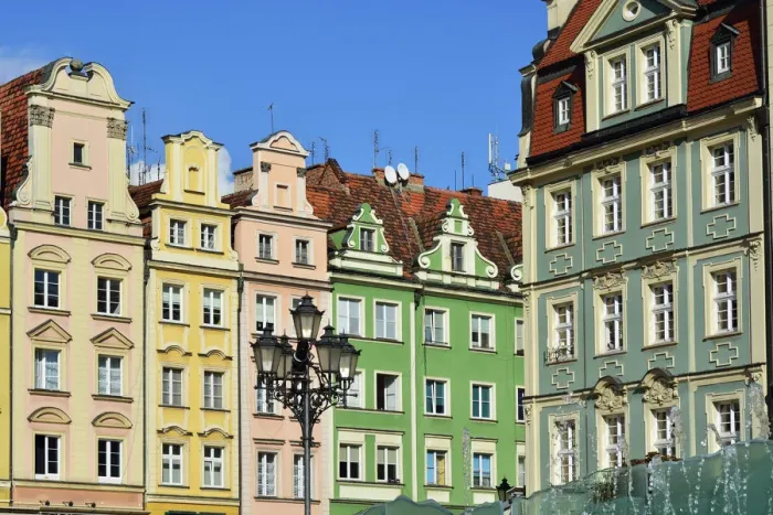 Framed Print : Traditional houses at the Rynek (Market Square). Wroclaw, Poland Framed Print : Traditional houses at the Rynek (Market Square). Wroclaw, Poland