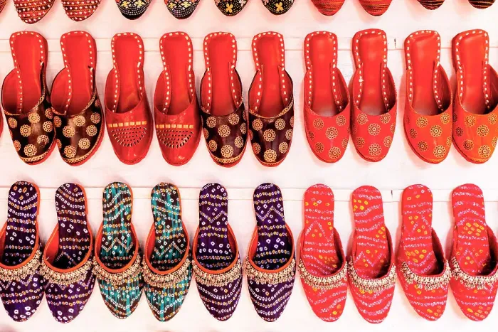 Framed Print : Traditional Indian Slippers, Market, Pushkar, Rajasthan, India, South Asia Framed Print : Traditional Indian Slippers, Market, Pushkar, Rajasthan, India, South Asia