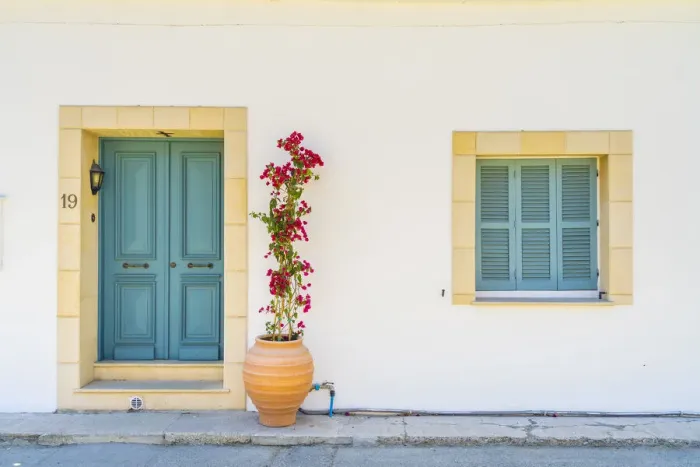 Framed Print : Traditional local architecture in Larnaca, Cyprus Framed Print : Traditional local architecture in Larnaca, Cyprus