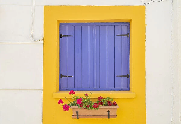 Traditional local window architecture in Larnaca, Cyprus