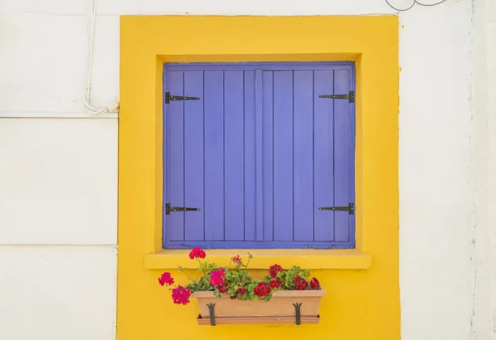 Framed Print : Traditional local window architecture in Larnaca, Cyprus Framed Print : Traditional local window architecture in Larnaca, Cyprus
