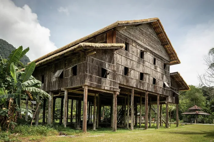 Framed Print : Traditional Longhouse, Sarawak Cultural Village, Santubong, Sarawak, Borneo, Malaysia, Asia Framed Print : Traditional Longhouse, Sarawak Cultural Village, Santubong, Sarawak, Borneo, Malaysia, Asia