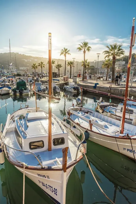 Framed Print : Traditional Mallorcan boats in the harbor of Port de Soller, Mallorca, Balearic Islands, Spain Framed Print : Traditional Mallorcan boats in the harbor of Port de Soller, Mallorca, Balearic Islands, Spain