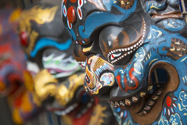Traditional mask, Dongtai Road Antiques Market, Shanghai, China