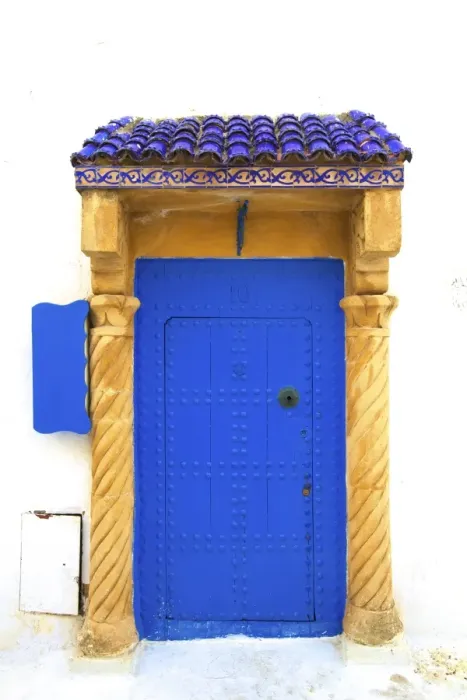 Framed Print : Traditional Moroccan Decorative Door, Rabat, Morocco, North Africa Framed Print : Traditional Moroccan Decorative Door, Rabat, Morocco, North Africa