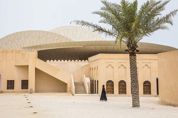 Traditional palace at the National Museum of Qatar, Doha, Qatar
