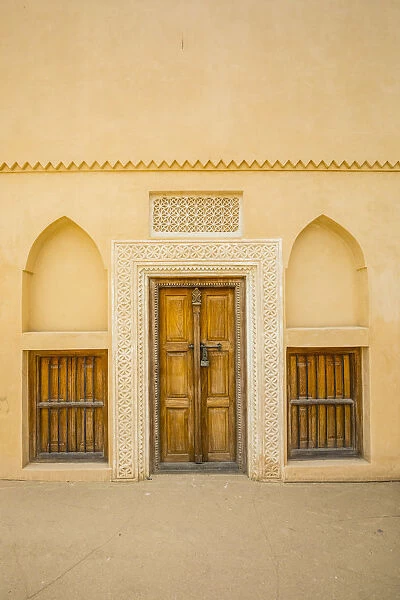 Traditional palace at the National Museum of Qatar, Doha, Qatar