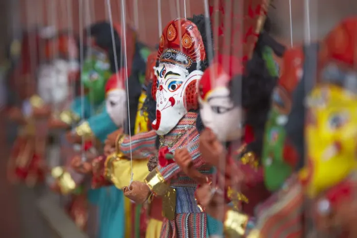 Framed Print : Traditional puppets, Kathmandu, Nepal Framed Print : Traditional puppets, Kathmandu, Nepal