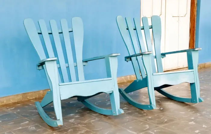Framed Print : Traditional rocking chairs in Vinales, Cuba, Caribbean Framed Print : Traditional rocking chairs in Vinales, Cuba, Caribbean