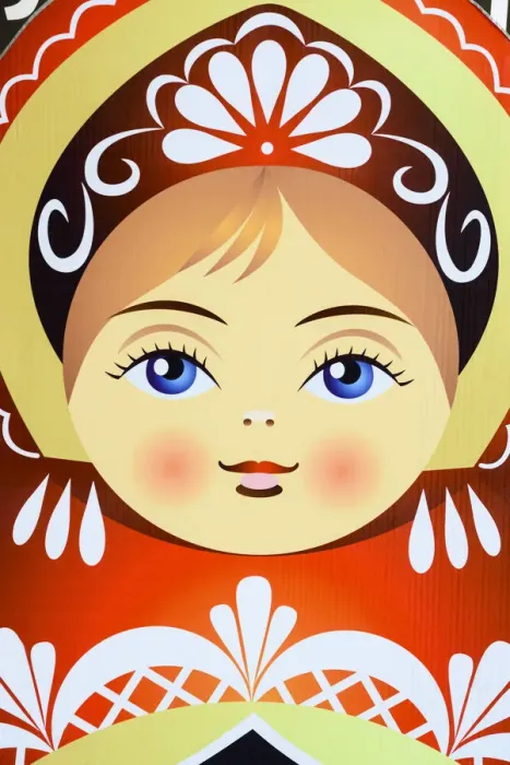 Framed Print : Traditional Russian nesting doll, or matryoshka, Saint Petersburg, Russia