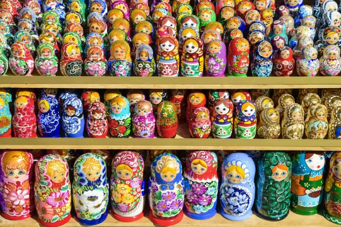 Framed Print : Traditional Russian nesting dolls, or matryoshka, on sale in Saint Petersburg, Russia Framed Print : Traditional Russian nesting dolls, or matryoshka, on sale in Saint Petersburg, Russia