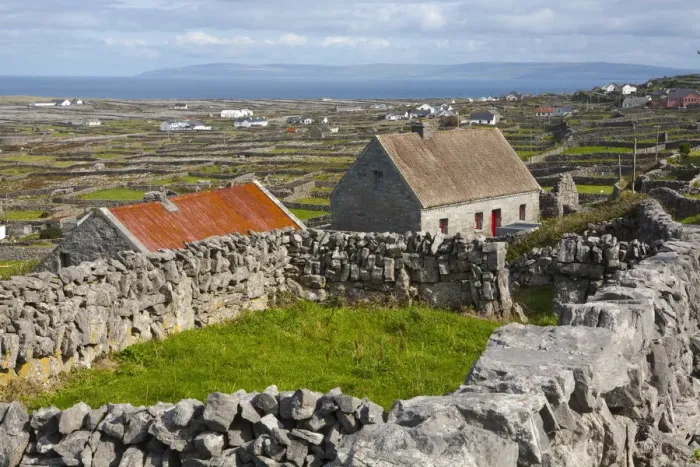 Framed Print : Traditional Thatched Roof Cottage, Inisheer, Aran Islands, Co. Galway, Ireland Framed Print : Traditional Thatched Roof Cottage, Inisheer, Aran Islands, Co. Galway, Ireland