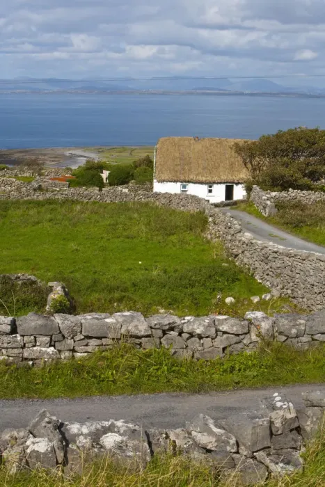 Framed Print : Traditional Thatched Roof Cottage, Inishmore, Aran Islands, Co. Galway, Ireland Framed Print : Traditional Thatched Roof Cottage, Inishmore, Aran Islands, Co. Galway, Ireland