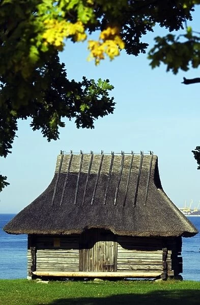 A Traditional Thatched Roof Farm House