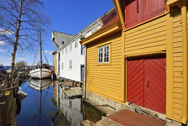 Traditional wharehouses of Sandviken, Bergen. Norway