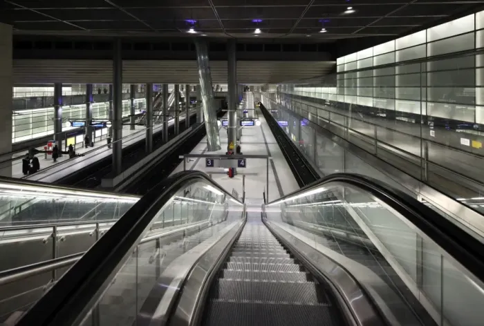Framed Print : The Train Station at Potsdamer Platz, Berlin. Germany Framed Print : The Train Station at Potsdamer Platz, Berlin. Germany