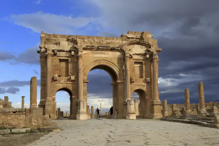 Framed Print : Trajans Arch, Timgad, Batna Province, Algeria Framed Print : Trajans Arch, Timgad, Batna Province, Algeria