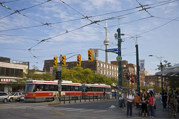 Tram, Chinatown, Toronto, Ontario, Canada