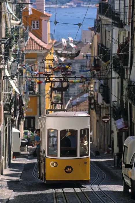 Framed Print : Tram (Elavador da Encarnacao) Framed Print : Tram (Elavador da Encarnacao)