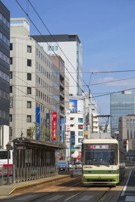 Framed Print : Tram, Hiroshima, Hiroshima Prefecture, Japan Framed Print : Tram, Hiroshima, Hiroshima Prefecture, Japan