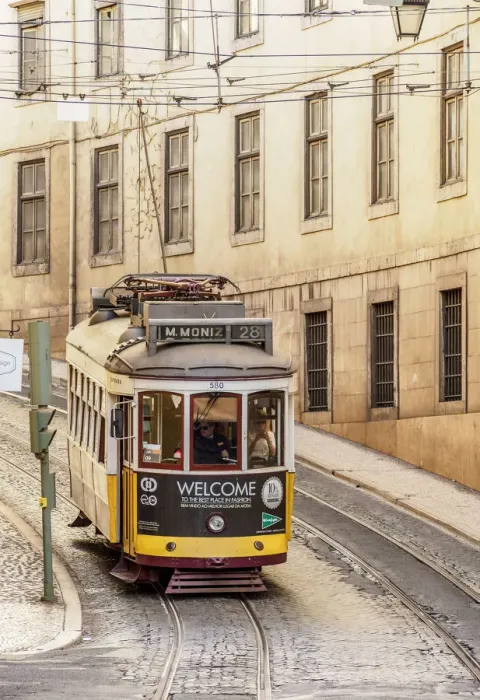 Framed Print : Tram number 28, Lisbon, Portugal Framed Print : Tram number 28, Lisbon, Portugal