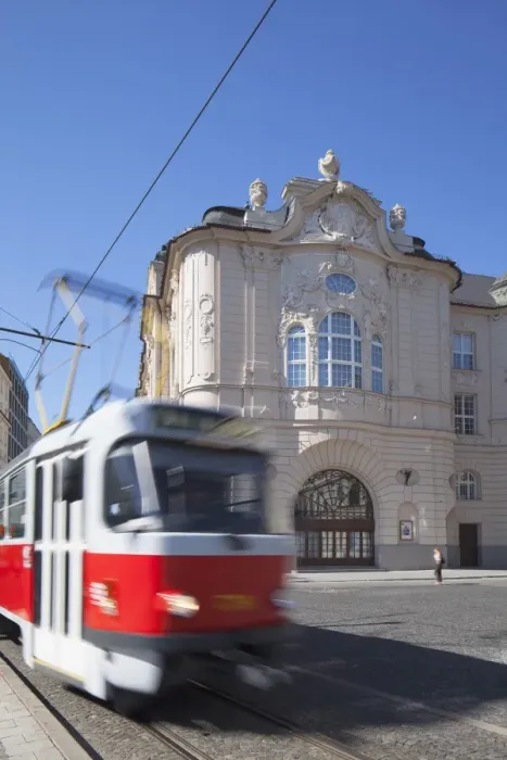 Framed Print : Tram passing Reduta Palace, Bratislava, Slovakia Framed Print : Tram passing Reduta Palace, Bratislava, Slovakia