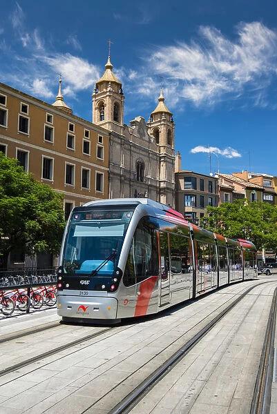 Tram, Zaragoza, Aragon, Spain