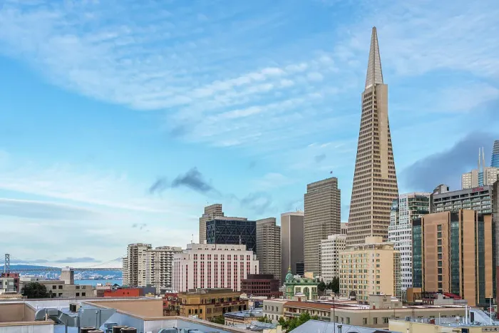 Framed Print : Transamerica Pyramid in city, San Francisco, California, USA Framed Print : Transamerica Pyramid in city, San Francisco, California, USA