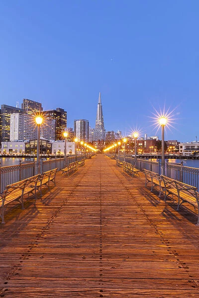 Transamerica Pyramid and pier, San Francisco, California, USA