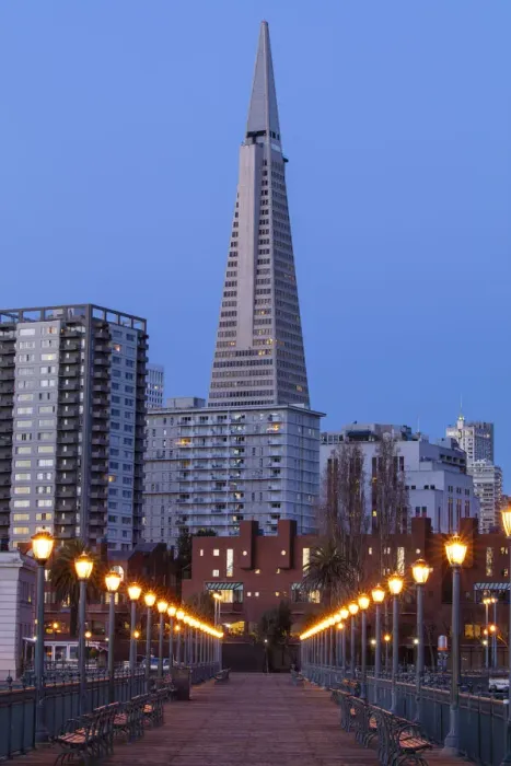 Framed Print : Transamerica Pyramid and pier, San Francisco, California, USA Framed Print : Transamerica Pyramid and pier, San Francisco, California, USA