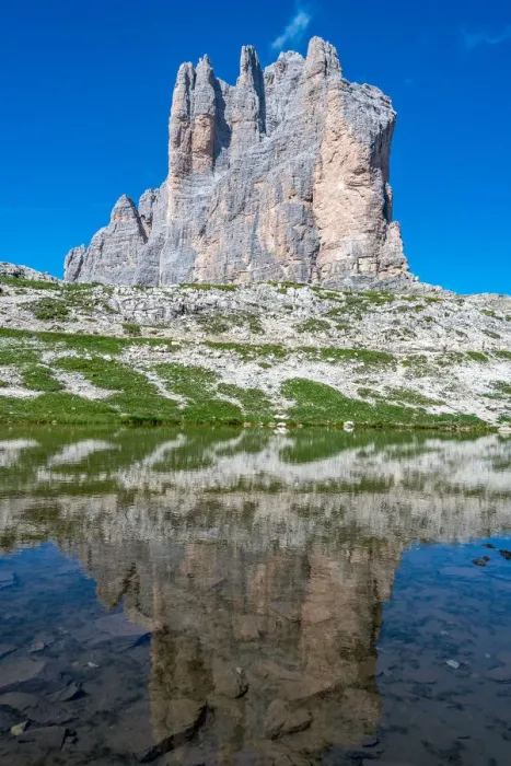 Framed Print : Tre Cime di Lavaredo mirrored, Auronzo, Cadore, Dolomites, Veneto, Italy, Europe Framed Print : Tre Cime di Lavaredo mirrored, Auronzo, Cadore, Dolomites, Veneto, Italy, Europe
