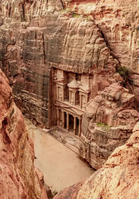 Framed Print : The Treasury, Al-Khazneh, elevated view, Petra, Ma an Governorate, Jordan Framed Print : The Treasury, Al-Khazneh, elevated view, Petra, Ma an Governorate, Jordan